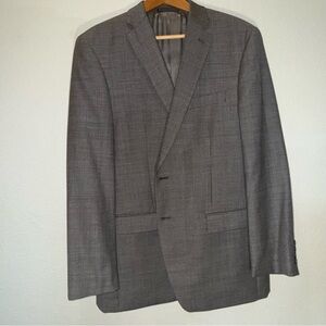 Calvin Klein Black Gray Blazer 100% Wool sports coat jacket 42R 42 men’s